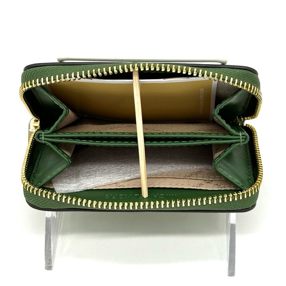 Michael Kors Medium ZA Card Case Wallet Fern Green Multi - Picture 6 of 7